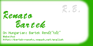 renato bartek business card